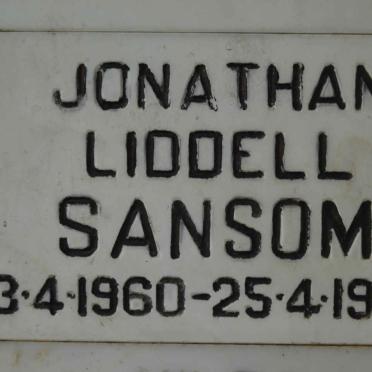 SANSOM Jonathan Liddell 1960-1990