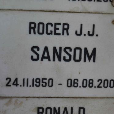 SANSOM Roger J.J. 1950-2001