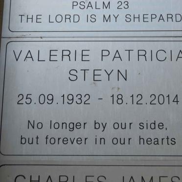 STEYN Valerie Patricia 1932-2014