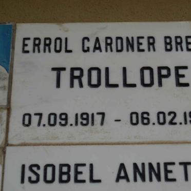TROLLOPE Errol Gardner Brent 1917-1988