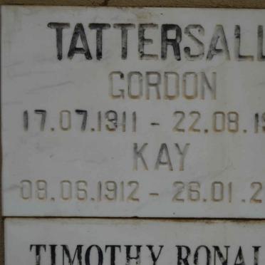 TATTERSALL Gordon 1911-1988 &amp; Kay 1912-2001