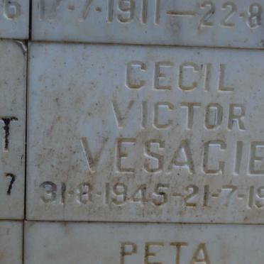 VESAGIE Cecil Victor 1945-1988