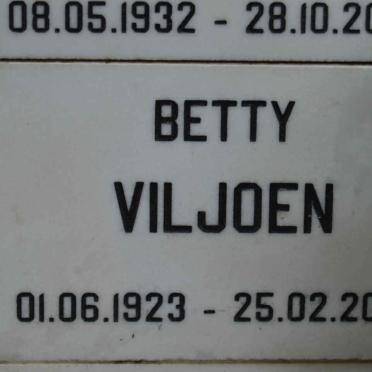 VILJOEN Betty 1923-2009
