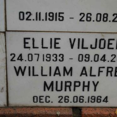 VILJOEN Ellie 1933-2000 :: MURPHY William Alfred -1964