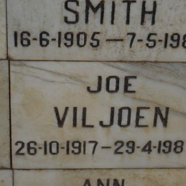 VILJOEN Joe 1917-1987