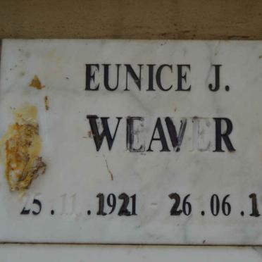 WEAVER Eunice J. 1921-1999