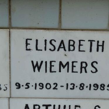 WIEMERS Elisabeth 1902-1985