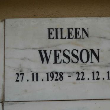 WESSON Eileen 1928-1999