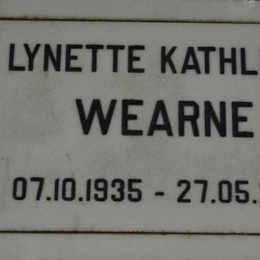 WEARNE Lynette Kathleen 1935-2010