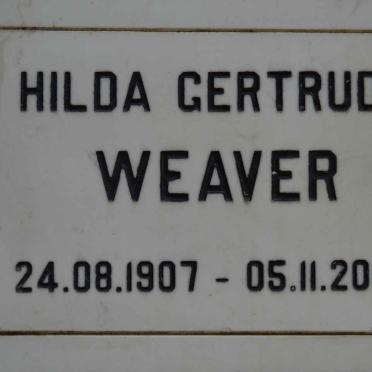 WEAVER Hilda Gertrude 1907-2004