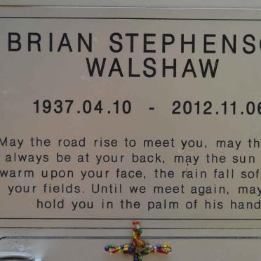 WALSHAW Brian Stephenson 1937-2012