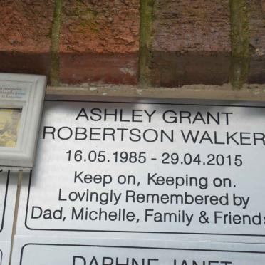 WALKER Ashley Grant Robertson 1985-2015