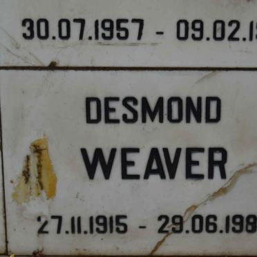 WEAVER Desmond 1915-1983