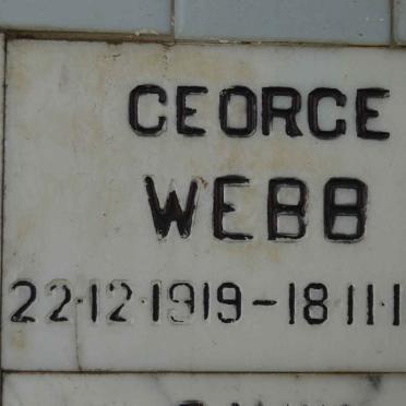 WEBB George 1919-1989