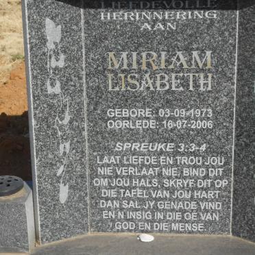 ? Miriam Lisabeth 1973-2006