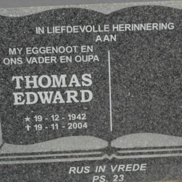 ? Thomas Edward 1942-2004