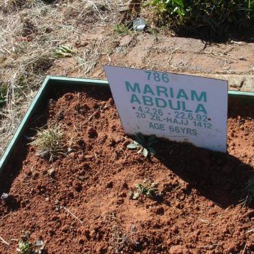 ABDULA Mariam 1926-1992