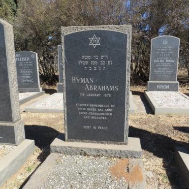 ABRAHAMS Hyman -1975