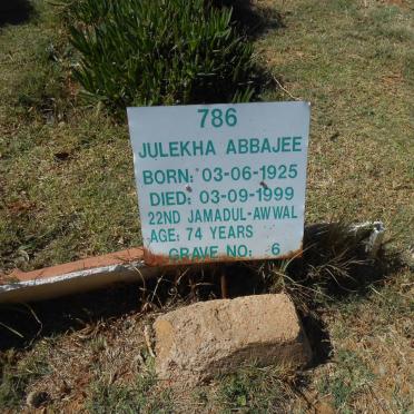 ABBAJEE Julekha 1925-1999