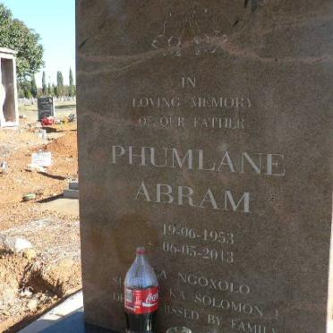 ABRAM Phumlane 1953-2013
