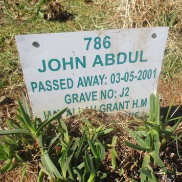ABDUL John -2001