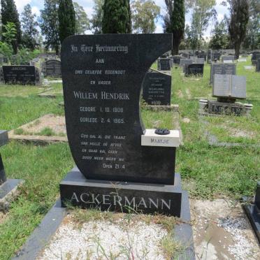 ACKERMANN Willem Hendrik 1908-1965