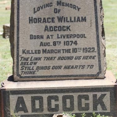 ADCOCK Horace William 1874-1922