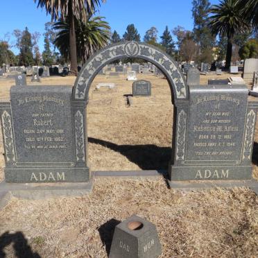 ADAM Robert 1881-1952 &amp; Rebecca M. 1892-1948