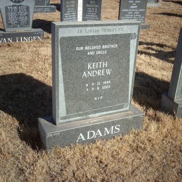 ADAMS Keith Andrew 1946-2003