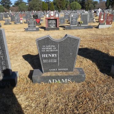 ADAMS Henry 1904-2000