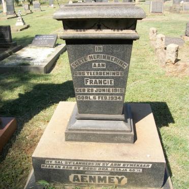 AENMEY Francie 1915-1934