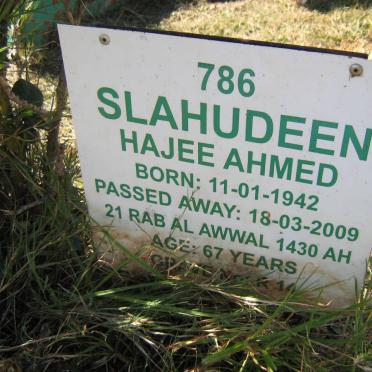 AHMED Slahudeen Hajee 1942-2009