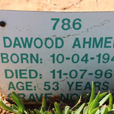 AHMED Dawood 1943-1996