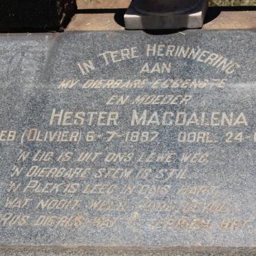 ALLEN Hester Magdalena nee OLIVIER 1887-1946