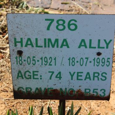 ALLY Halima 1921-1995