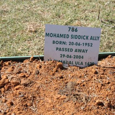 ALLY Mohamed Siddick 1952-2004
