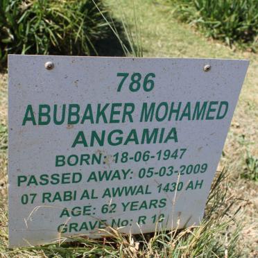 ANGAMIA Abubaker Mohamed 1947-2009