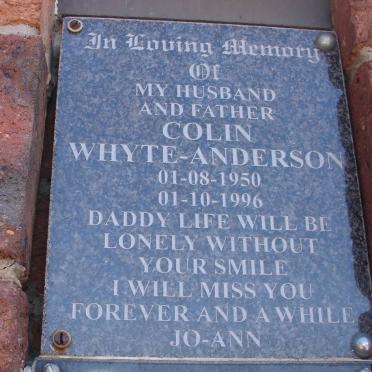 ANDERSON Colin, WHYTE 1950-1996