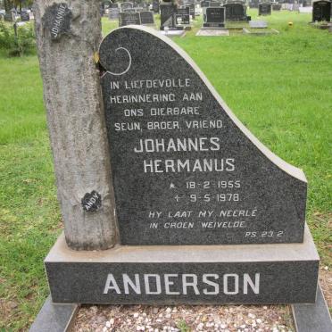 ANDERSON Johannes Hermanus 1955-1978