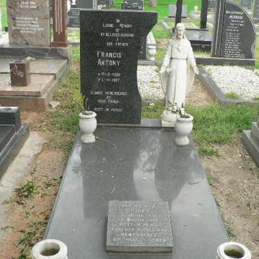 ANTONY Francis 1930-1987 &amp; Violet 1930-1992