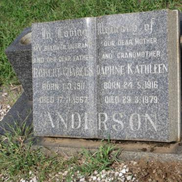ANDERSON Robert Charles 1911-1967 &amp; Daphne Kathleen 1916-1979