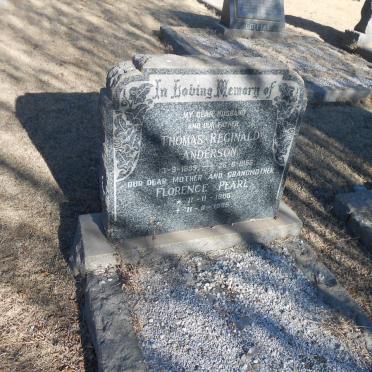ANDERSON Thomas Reginald 1899-1956 &amp; Florence Pearl 1905-1985