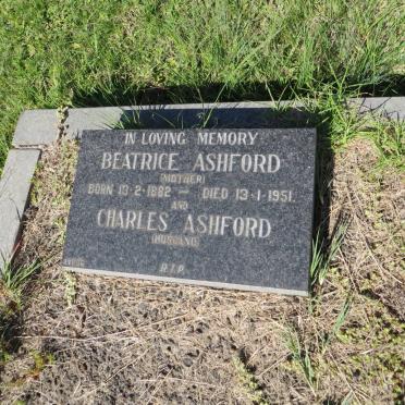 ASHFORD Charles &amp; Beatrice 1882-1951