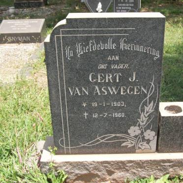 ASWEGEN Gert J., van 1903-1960