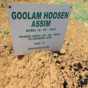 ASSIM Goolam Hoosen 1941-2012