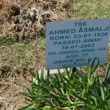 ASMALJI Ahmed 1926-2003