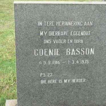 BASSON Coenie 1914-1976