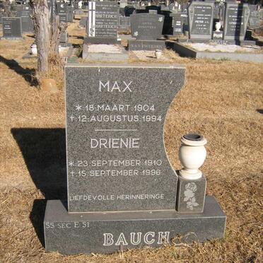 BAUCH Max 1904-1994 &amp; Drienie 1910-1996