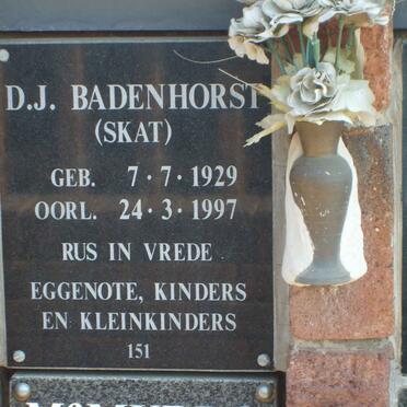 BADENHORST D.J. 1929-1997