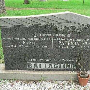 BATTAGLINO Pietro 1920-1978 &amp; Patricia Eileen 1939-2011